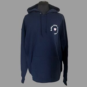 NWOT "Bake your Heart Out" Hoodie Blue Size Large
